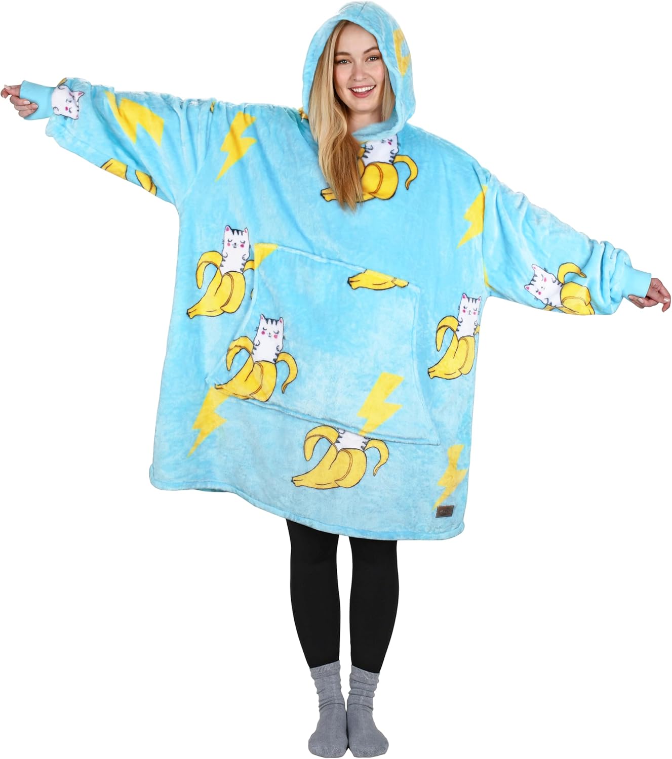 Catalonia Sudadera con capucha de gran tamaño, sudadera de forro polar con bolsillo frontal grande, para adultos, hombres y mujeres