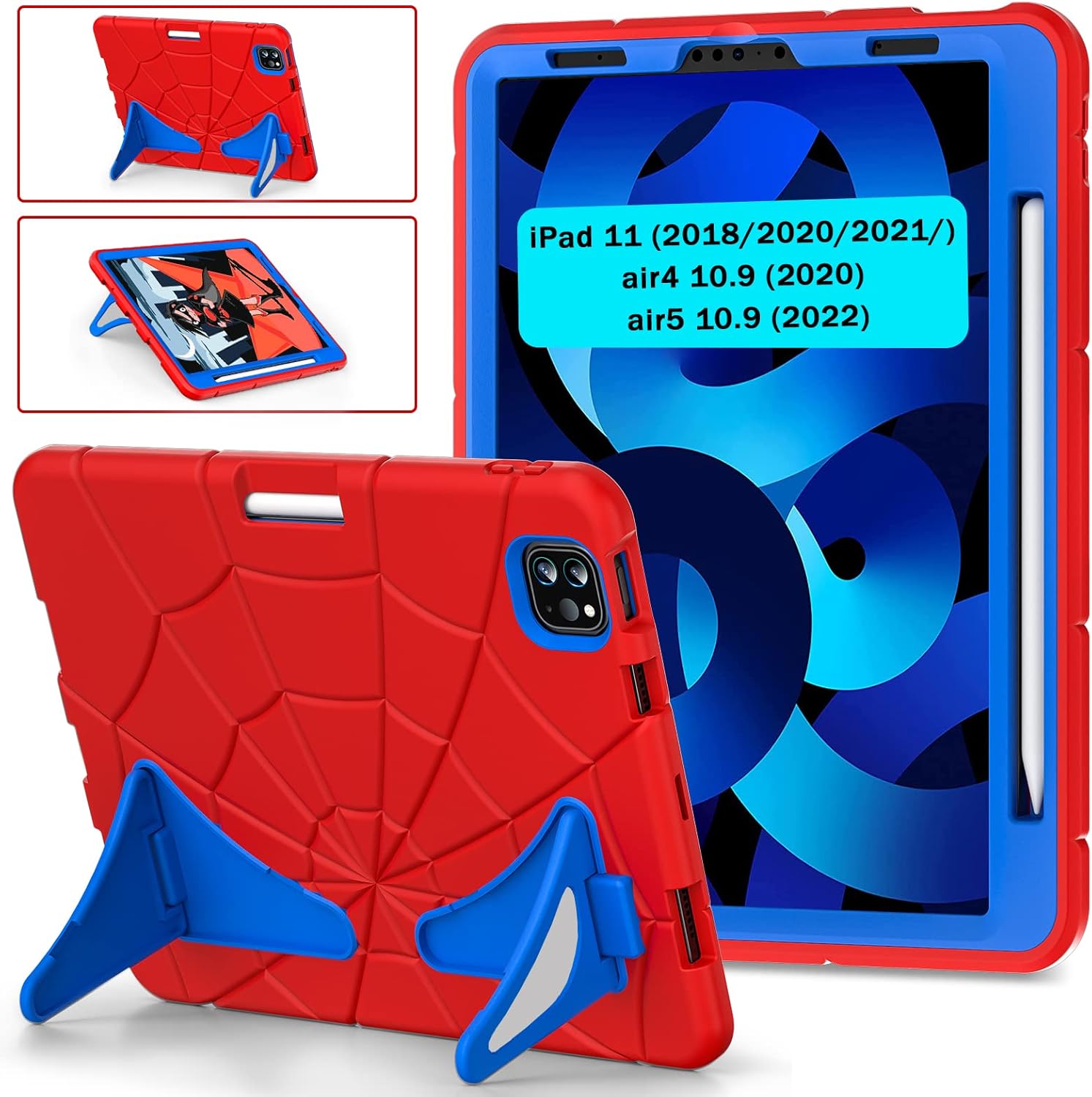 Funda para iPad Air de 54 generación de 10.9 pulgadas (20222020), iPad Pro de 11 pulgadas, resistente a prueba de golpes para niños, iPad Air 45,