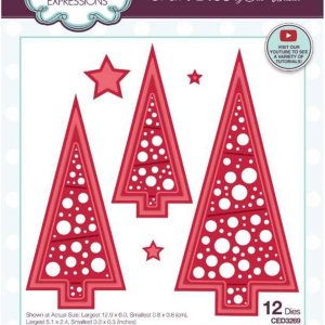 Sue Wilson Craft Die-Bubble Tree-O, marrón, Tamaño 5.1 x 2.4 in Sue Wilson Craft Die-Bubble Tree-O, marrón, Tamaño 5.1 x 2.4 in