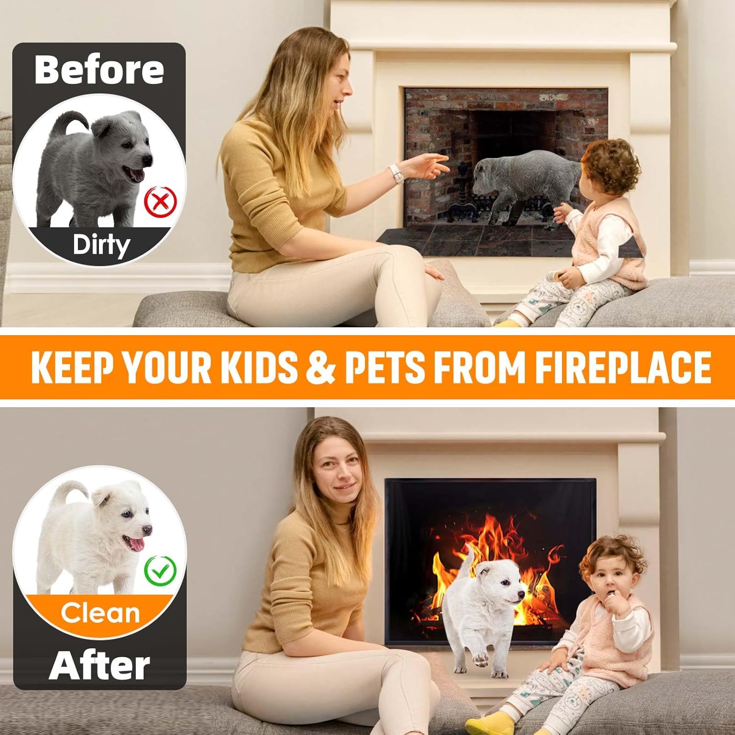 Funda magnética para chimenea, la manta bloqueadora de chimenea detiene la pérdida de calor durante la noche, tapón ajustable para chimenea que