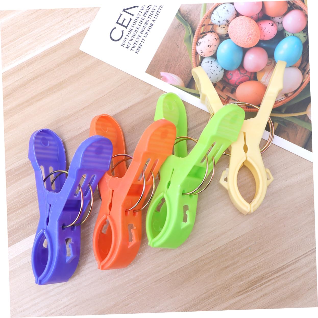 Cabilock Pinzas para toallas de playa, pinzas de plástico para toallas de playa, pinzas de plástico para toallas de playa, colcha de playa, clips de
