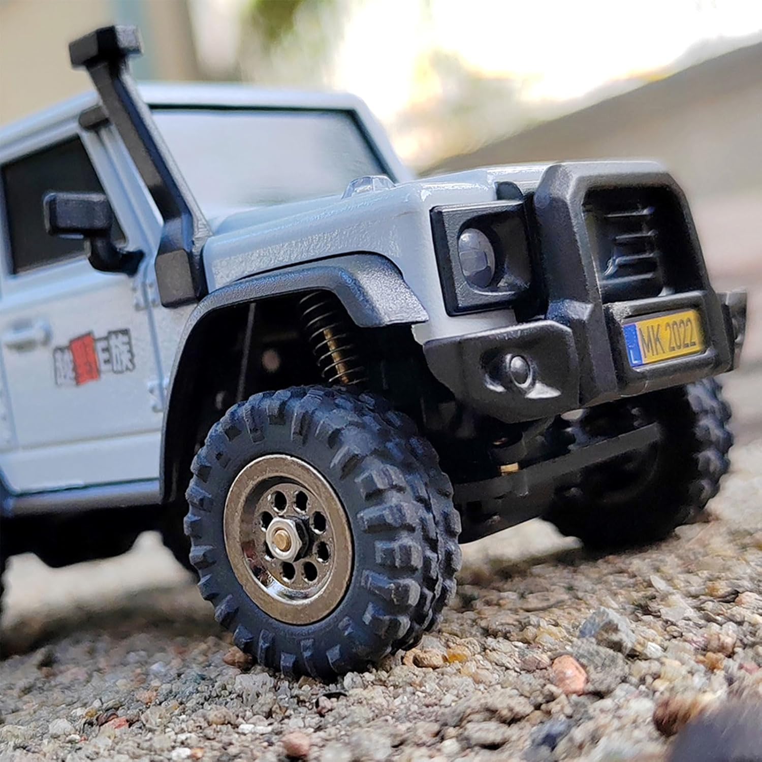 captainrc LDARC RC Crawler 143 RTR Mini 4WD RC Rock Truck 2.4Ghz Hobby Grade RC Car Model Mini RC Buggy, viene con un cuerpo blanco DIY (amarillo