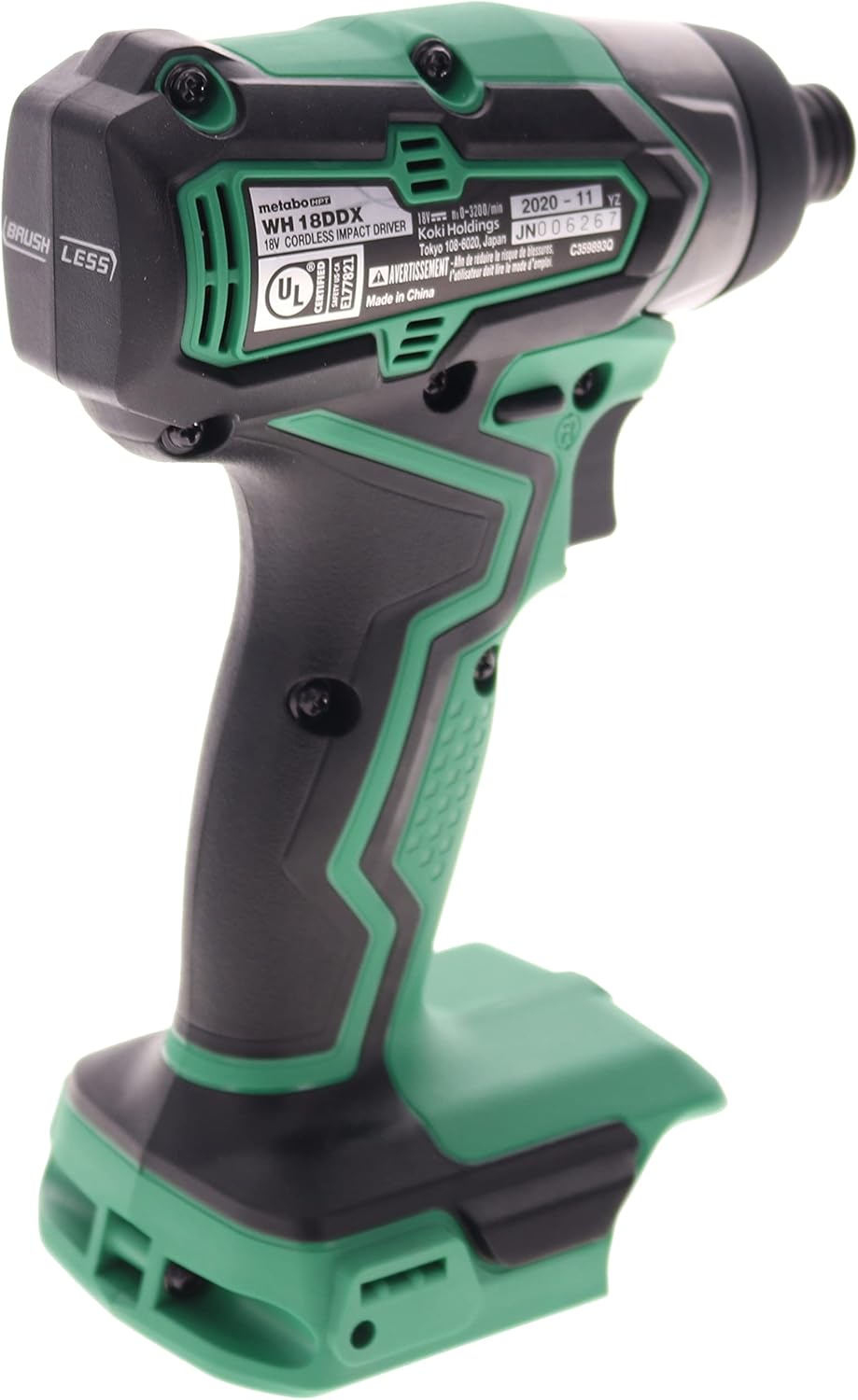 Metabo HPT Destornillador de impacto sin escobillas WH18DDX 18V