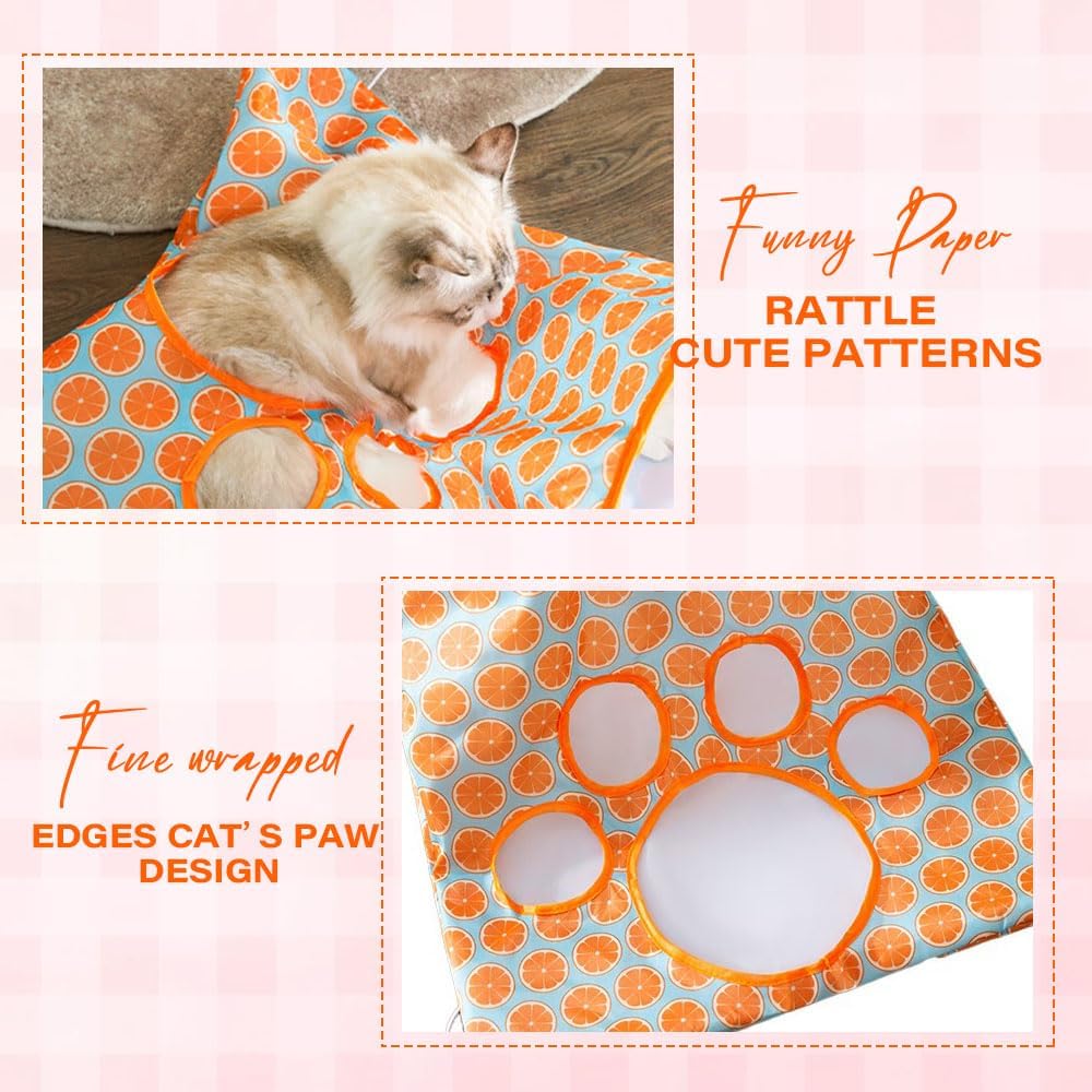 2 bolsas de túnel para gatos de interior, juguete de túnel de juego para gatos 2024, bolsa de taladro interactiva plegable para gatos, juguete para