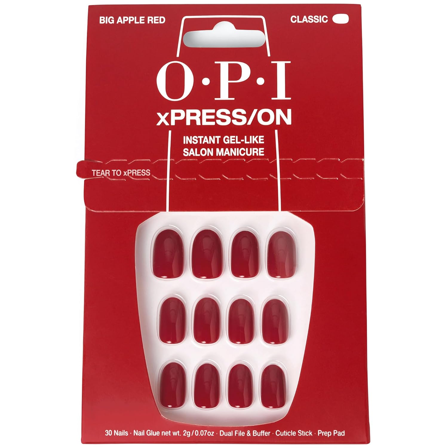 OPI xPRESSON – Uñas a presión, hasta 14 días de uso, manicura de salón tipo gel, veganas, embalaje sostenible, con pegamento para uñas, uñas