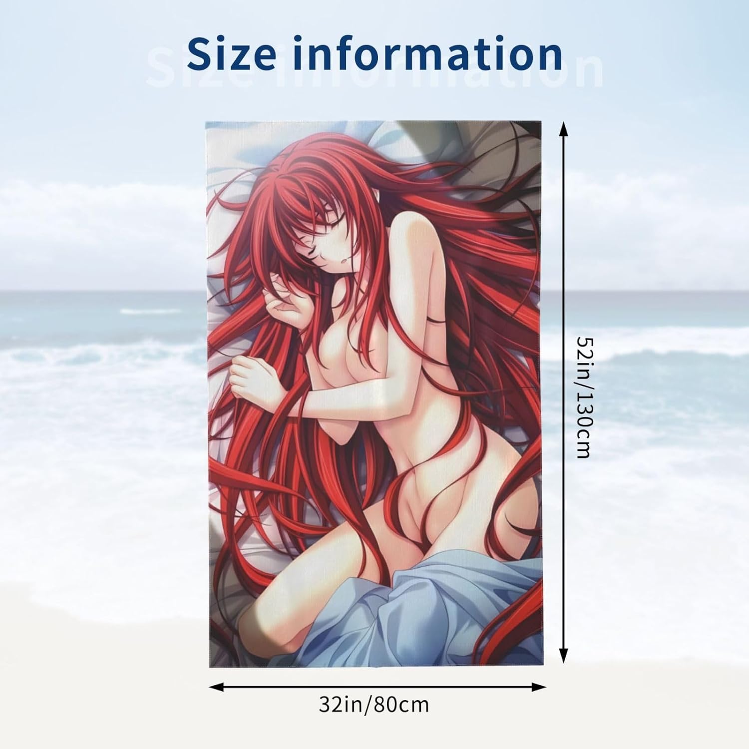 Anime High School DxD Rias Gremory – Toallas de baño de secado rápido, súper absorbentes, toalla de baño suave, toalla de playa grande para spa,