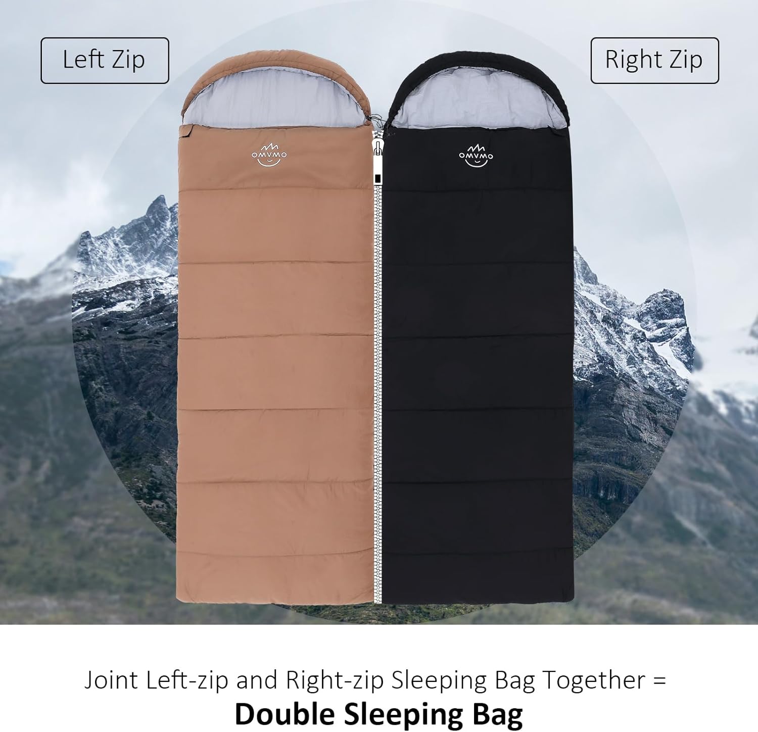 0 20 32 Degree Rectangular Sleeping Bags for Adult for Camping Hiking Backpacking,Compact Lightweight Cold Weather Sleeping Bag for Mens Womens