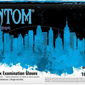 Adenna PHM915 Phantom – Guantes de látex sin polvo, de 6 mil, grado médico, color negro, mediano, caja de 100 unidades Adenna PHM915 Phantom – Guantes de látex sin polvo, de 6 mil, grado médico, color negro, mediano, caja de 100 unidades