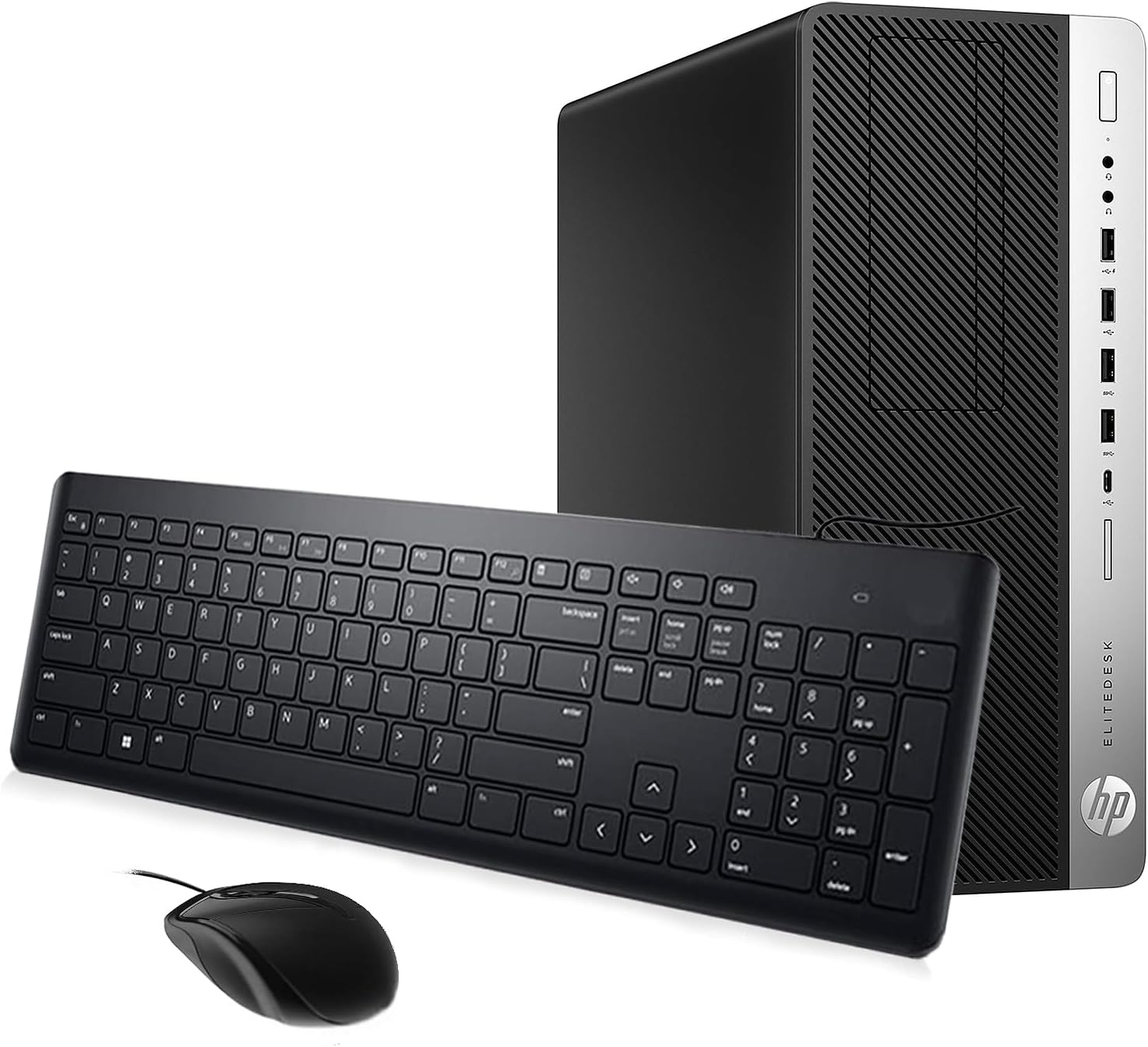 HP EliteDesk 800 G4 SFF – Computadora de escritorio de factor de forma pequeño, Intel Core i5-8500, 2.1 GHz, 32 GB DDR4 RAM, 512 GB SSD, WiFi,