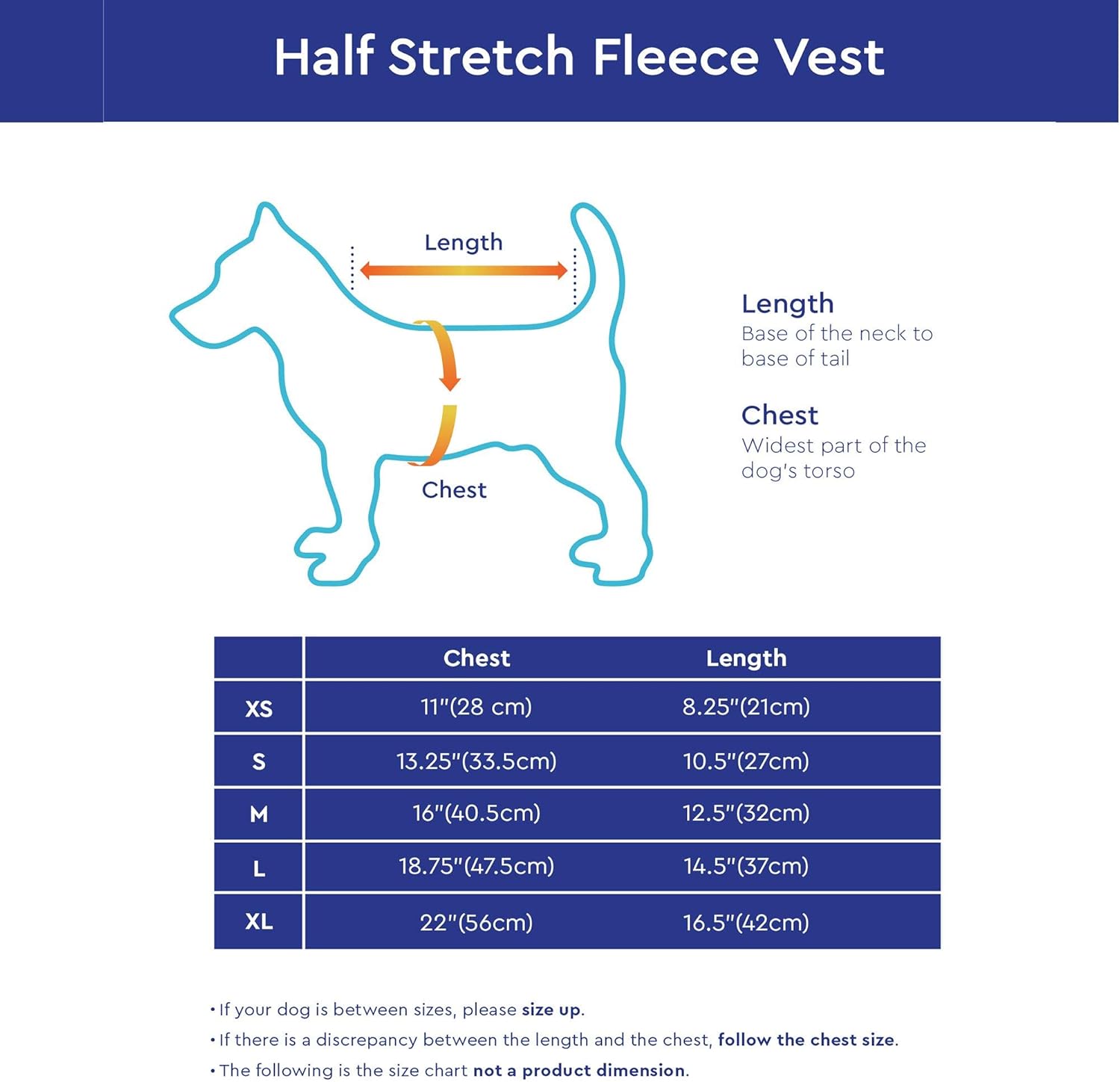 Gooby, vestimenta chaleco para perros para clima frío para todos los días con capucha para perros pequeños, L, Azul