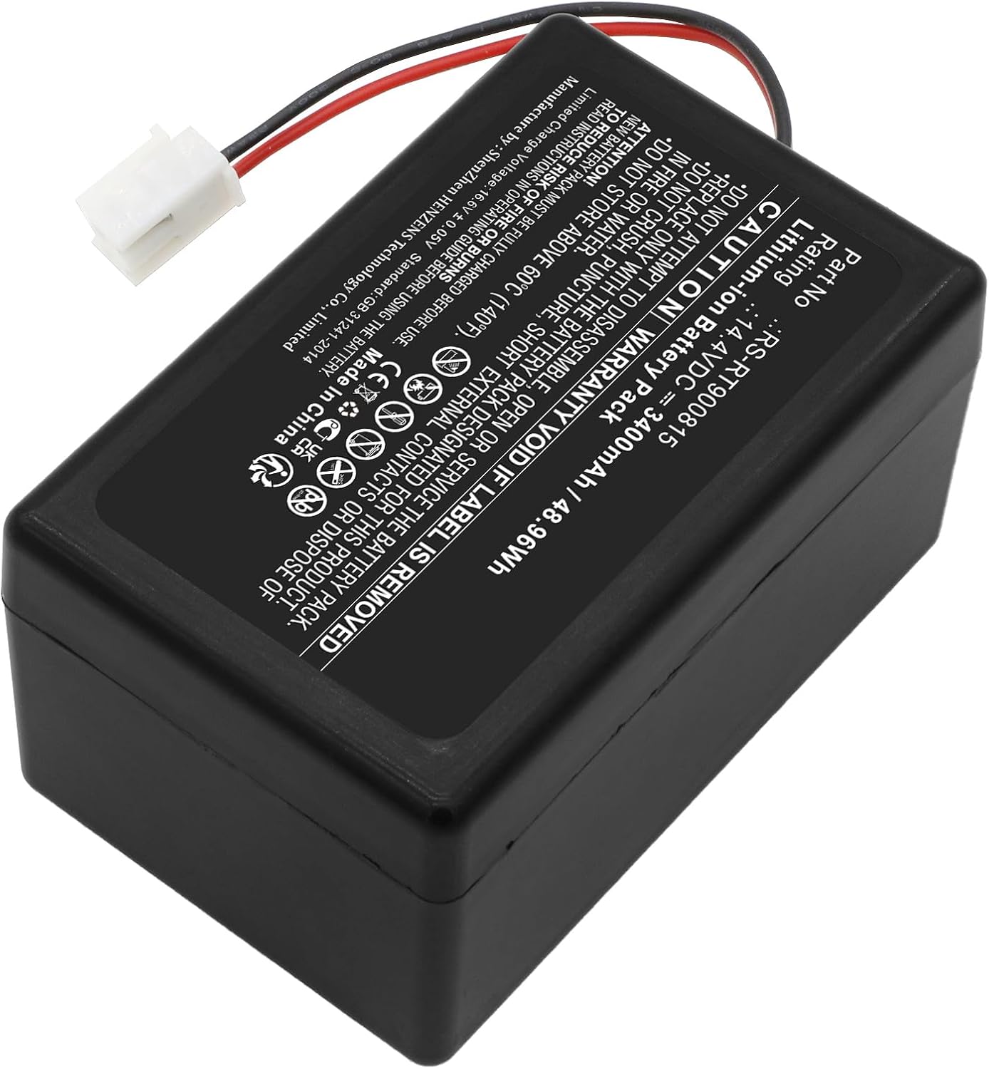 Synergy Digital Vacuum Cleaner Battery, Compatible with Rowenta Smart Force Extreme RR7145 Vacuum Cleaner, (Li-ion, 14.4V, 3400mAh) Ultra High