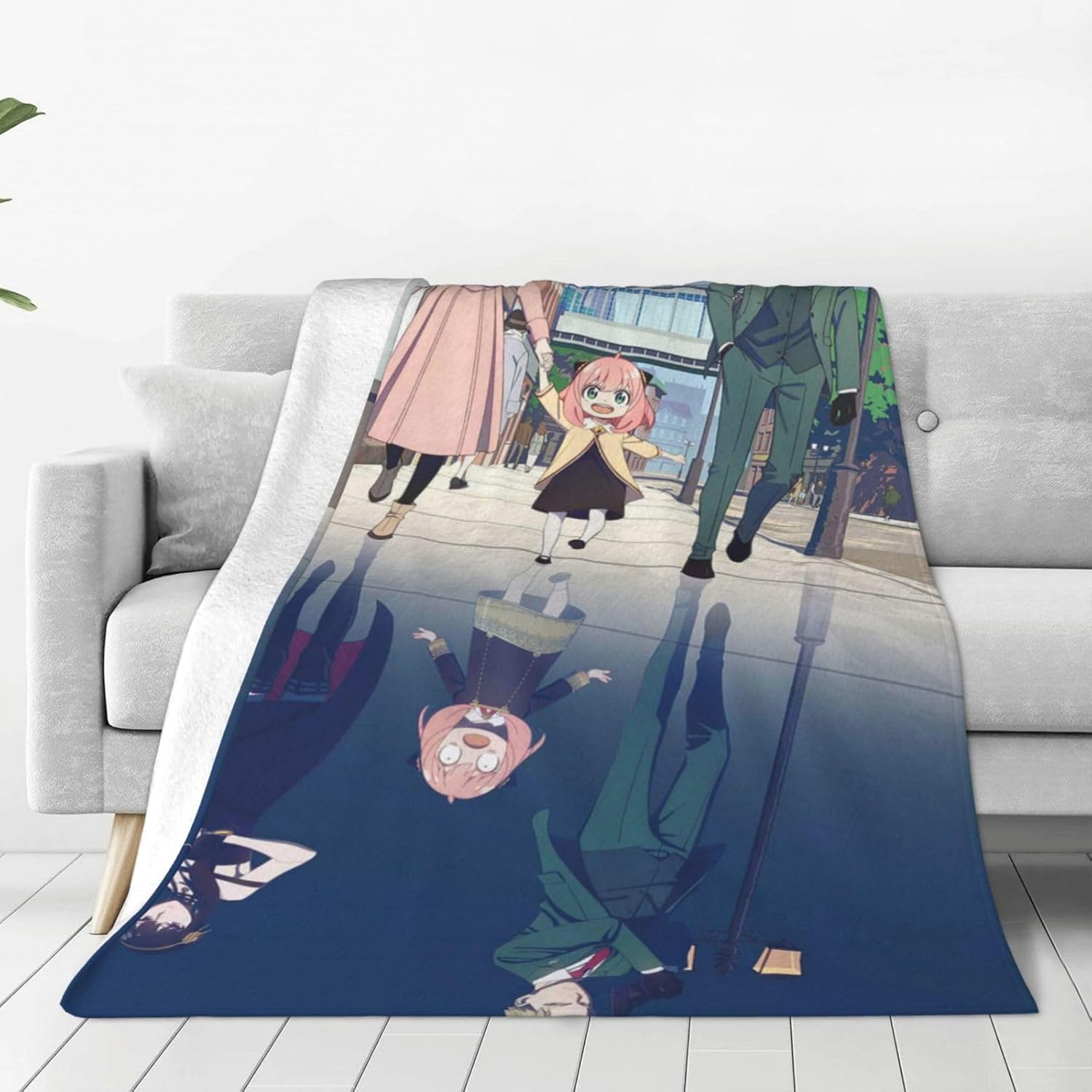 Manta Kawaii para mujer, manta gruesa y suave de dibujos animados adecuada para cama, sofá, asiento trasero, viajes, camping, anime japonés, S-PY,