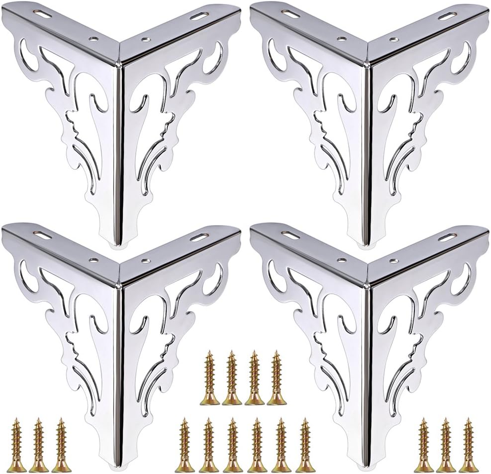 OwnMy 4 patas de metal para muebles, patas modernas para sofá para reparación y restauración de tocador, armario, mesa de té, estantes de encimera,