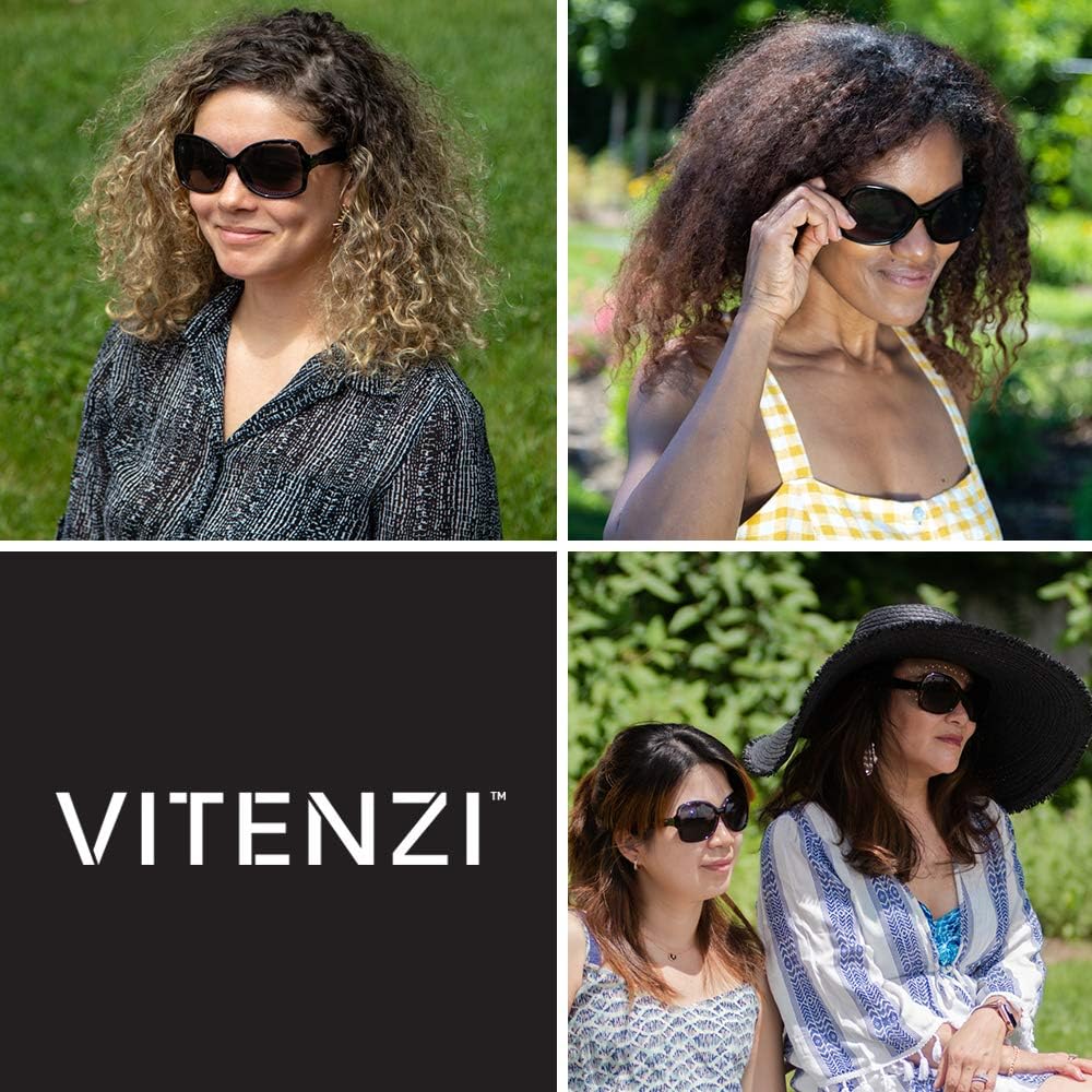 VITENZI Ferrara – Lentes de sol de lectura para mujer, lentes de sol de lectura tintados con lectores completos integrados, Ferrara