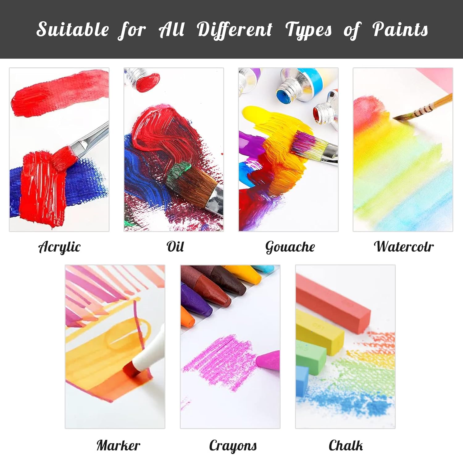 Simetufy Paquete de 72 lienzos para pintar de 5 x 7 pulgadas, tableros de lienzo en blanco para pintar, paneles de lona 100% algodón imprimados con