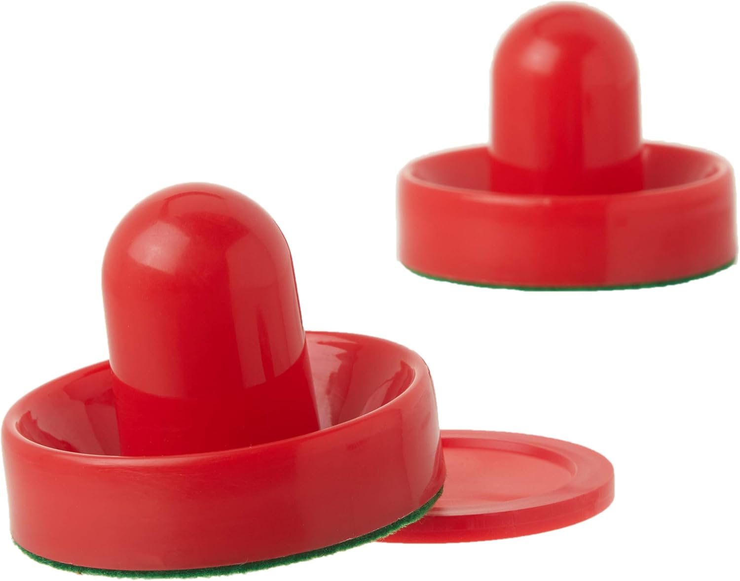 Brybelly Pucks & Paddles – Juego de dos paletas de hockey de aire de 2.5 pulgadas y discos de 3.25 pulgadas – Discos de repuesto y mazos empujadores