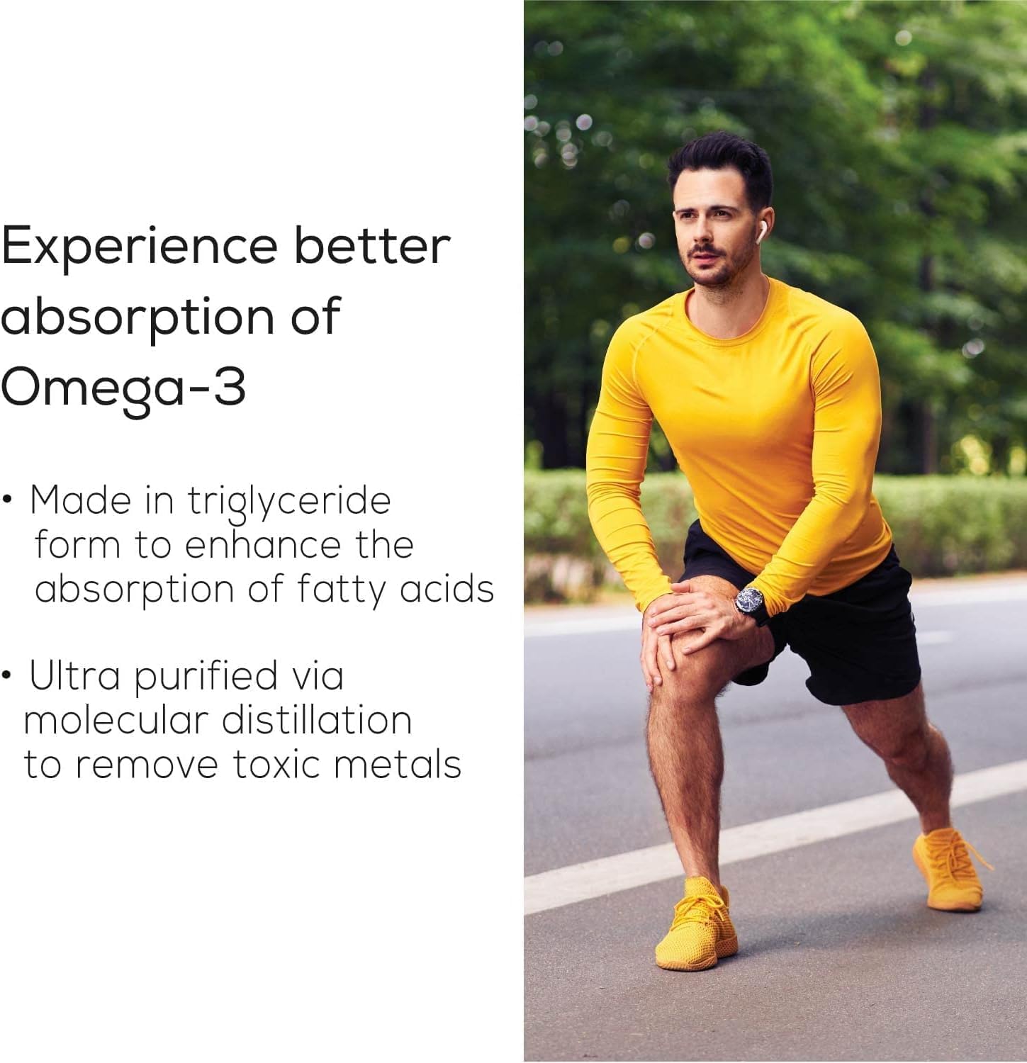 Cápsulas de aceite de pescado True Omega 3 para mujeres y hombres, 60 cápsulas, triple fuerza con 1250 mg de Omega 3, 560 mg de EPA y 400 mg de DHA,
