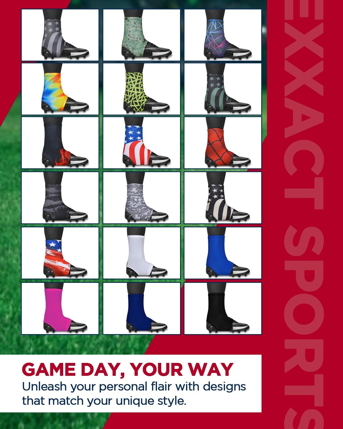 Exxact Sports Fundas para tacos de fútbol  Fundas de fútbol para tacos, fundas de tacos de fútbol, fundas de encaje para tacos, fundas de tacos para