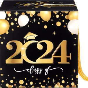 Unomor Caja de tarjetas de graduación 2024 Felicidades para fiesta de graduación, suministros para fiesta de graduación 2024, suministros para Unomor Caja de tarjetas de graduación 2024 Felicidades para fiesta de graduación, suministros para fiesta de graduación 2024, suministros para