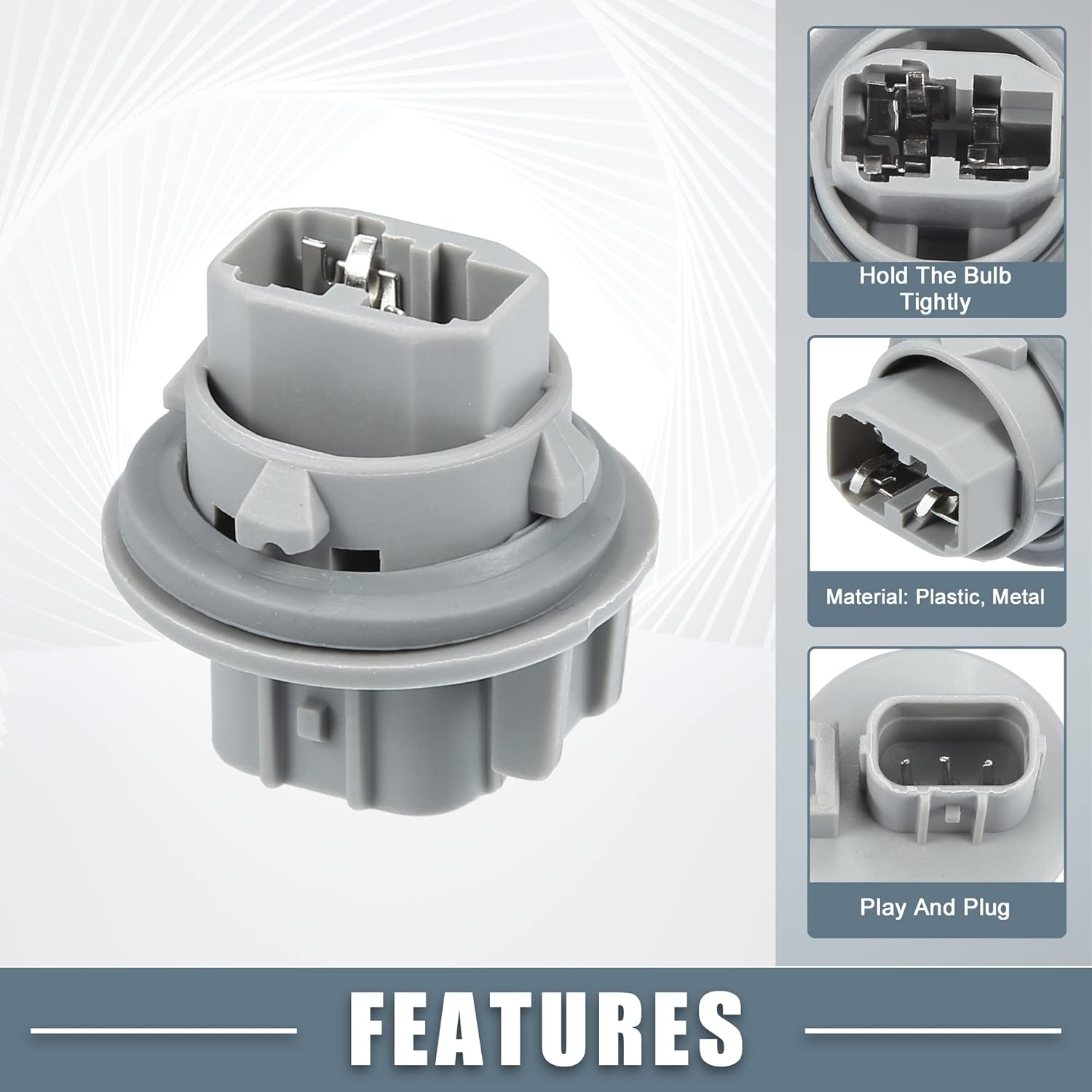 Señal de giro 33302S5AA01 bombilla para Acura RDX 2007-2015 plástico gris