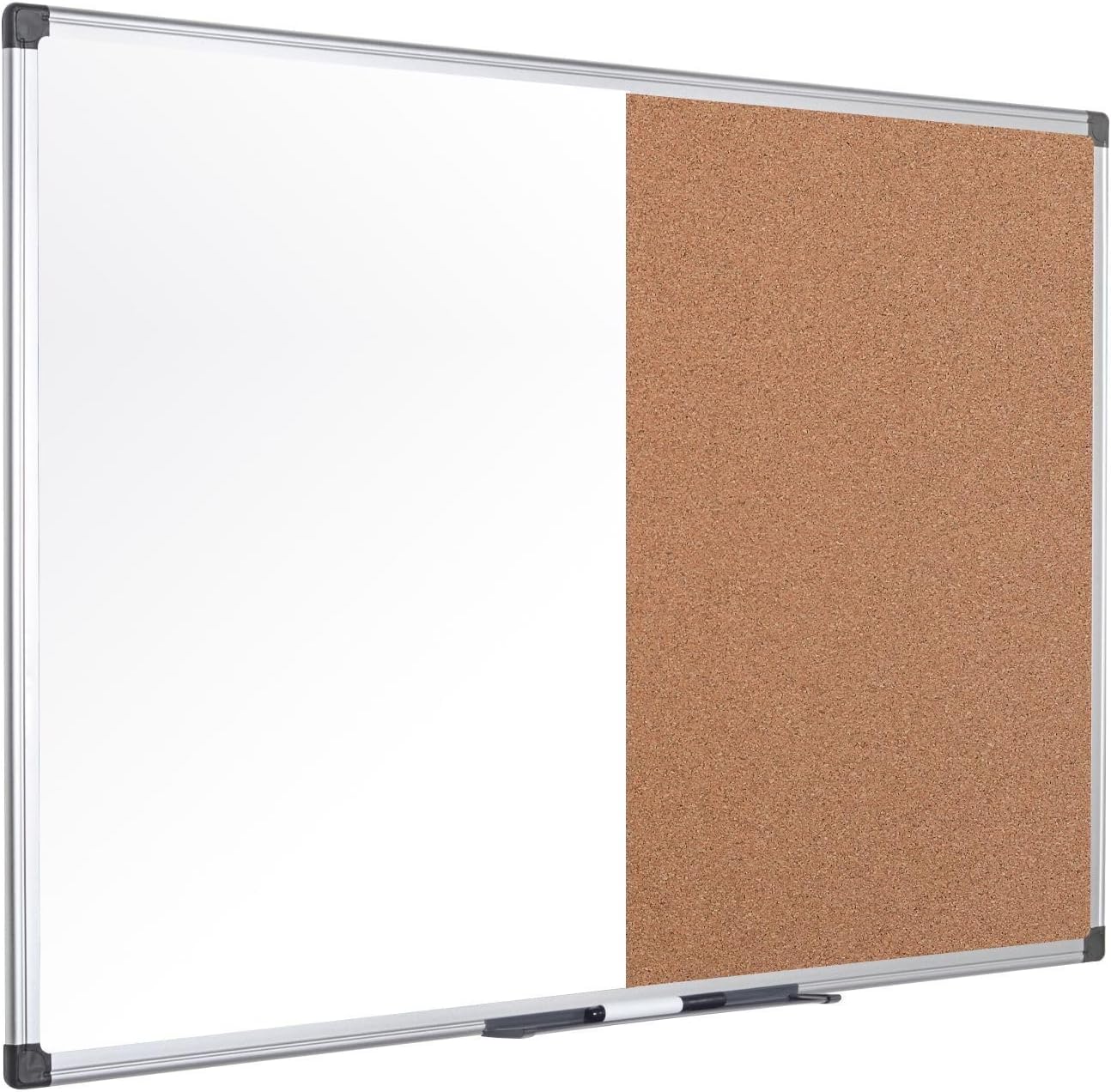 MasterVision Maya Series – Tablero de anuncios de corcho de borrado en seco, para montaje en pared, corcho autorreparable, 18 x 24 pulgadas, marco