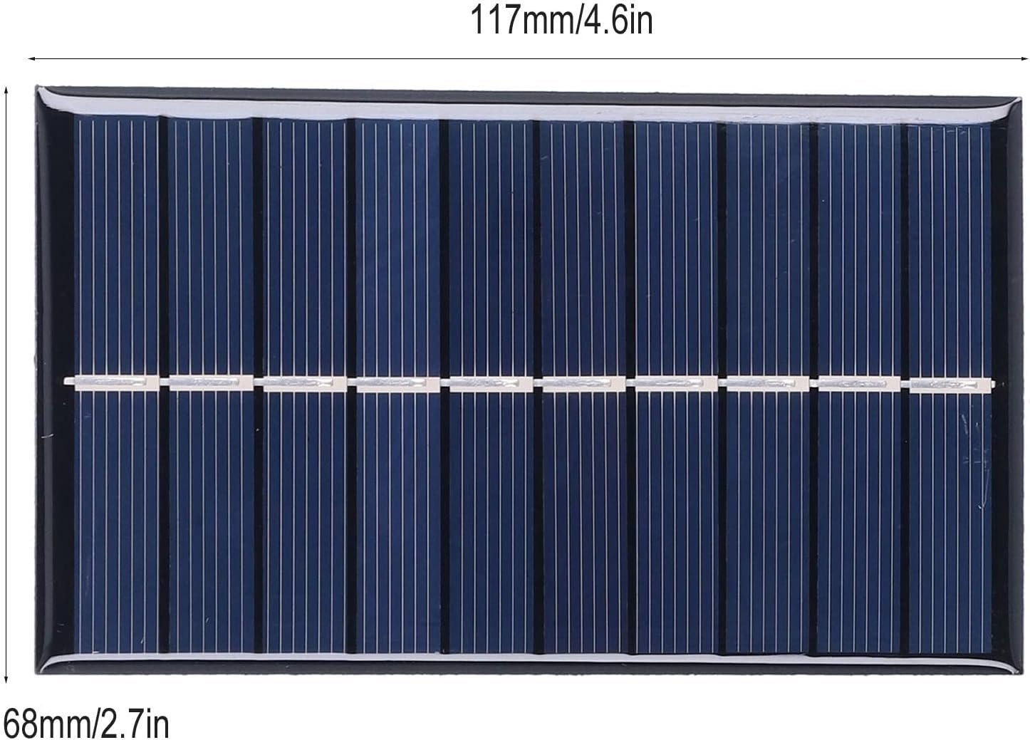 1.2W 5V Tablero de carga solar de silicio policristalino Panel solar portátil para barcos aviones cría RV actividades de camping