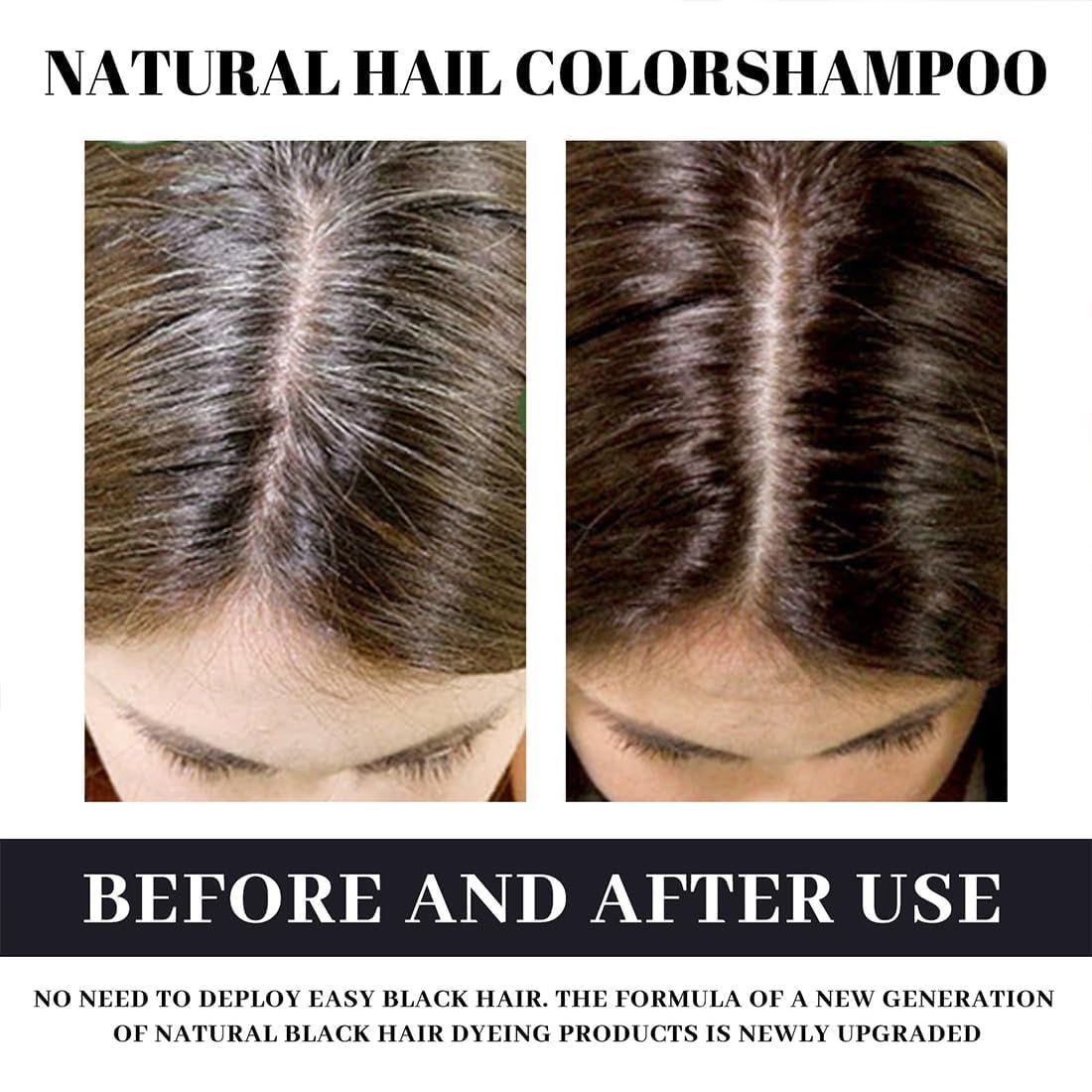 Champú de hierbas Yaguan, champú negro Yaguan, tinte para el cabello, champú para cabello negro Yaguan de Corea, champú efectivo para cabello blanco