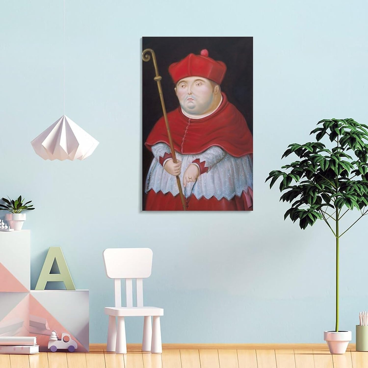 Fernando Botero – Póster de arte de pared con diseño de cardenal, 3 pósteres de decoración del hogar, marco de fotos colgante, para dormitorio,