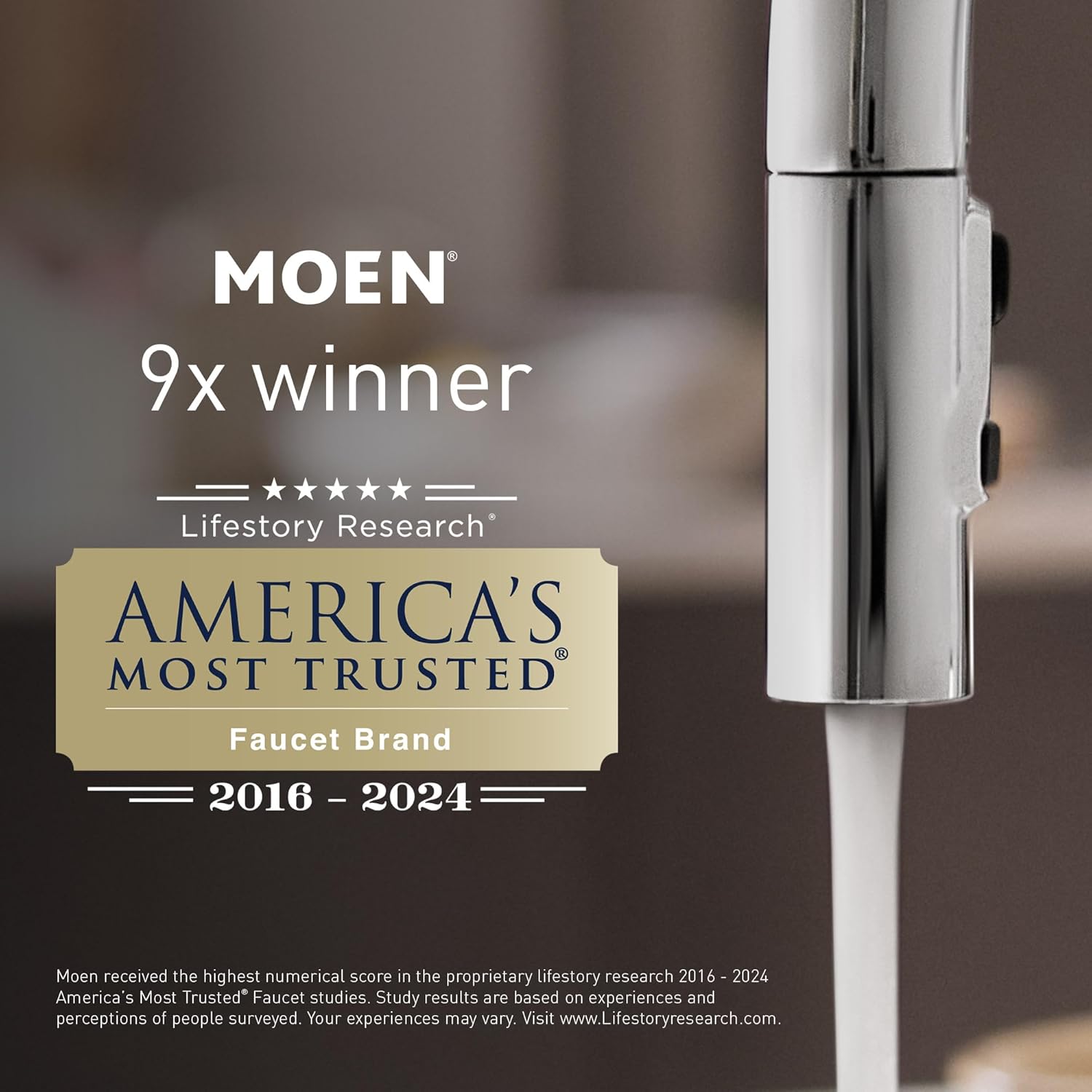 Moen Revyl 84771SRN – Grifo moderno para lavabo de baño de níquel resistente a las manchas con un solo orificio con placa opcional y conjunto de