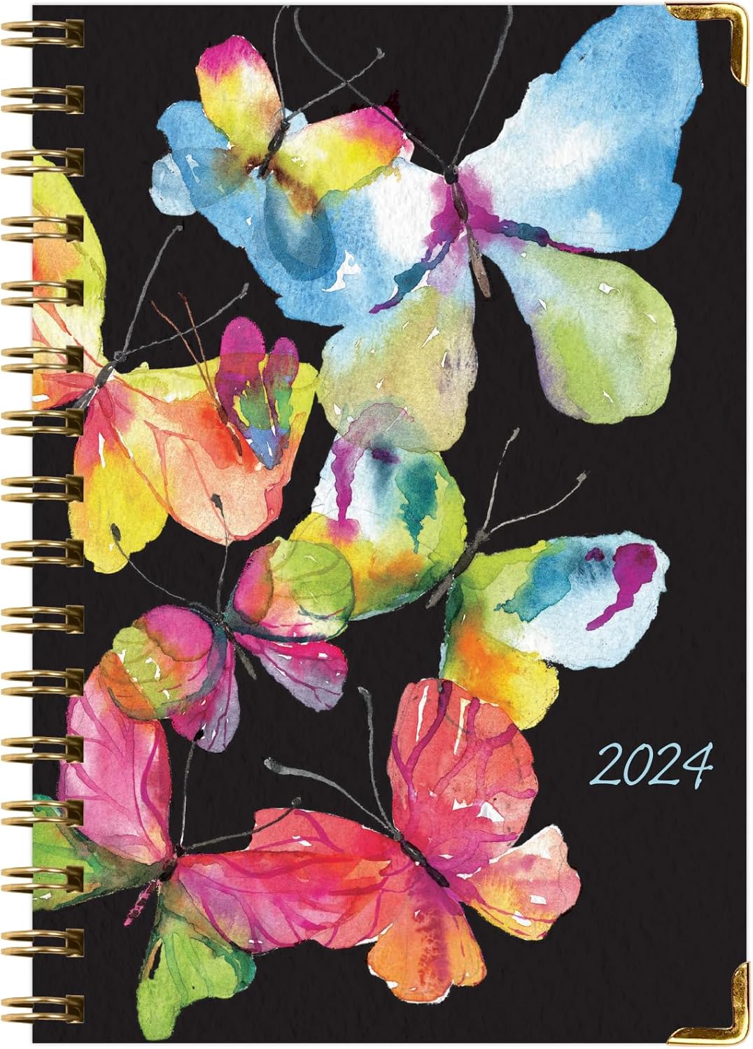 Agenda 2024 de tapa dura (noviembre de 2023 a diciembre de 2024) Agenda diaria semanal mensual de 5.5 x 8 pulgadas, agenda anual. Marcapáginas,
