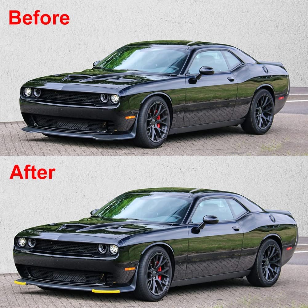 JDMON Protector de parachoques delantero compatible con Dodge Challenger SRT Hellcat 2015-2021 2015 2016 2017 2018 2019 2020 2021, accesorios SRT
