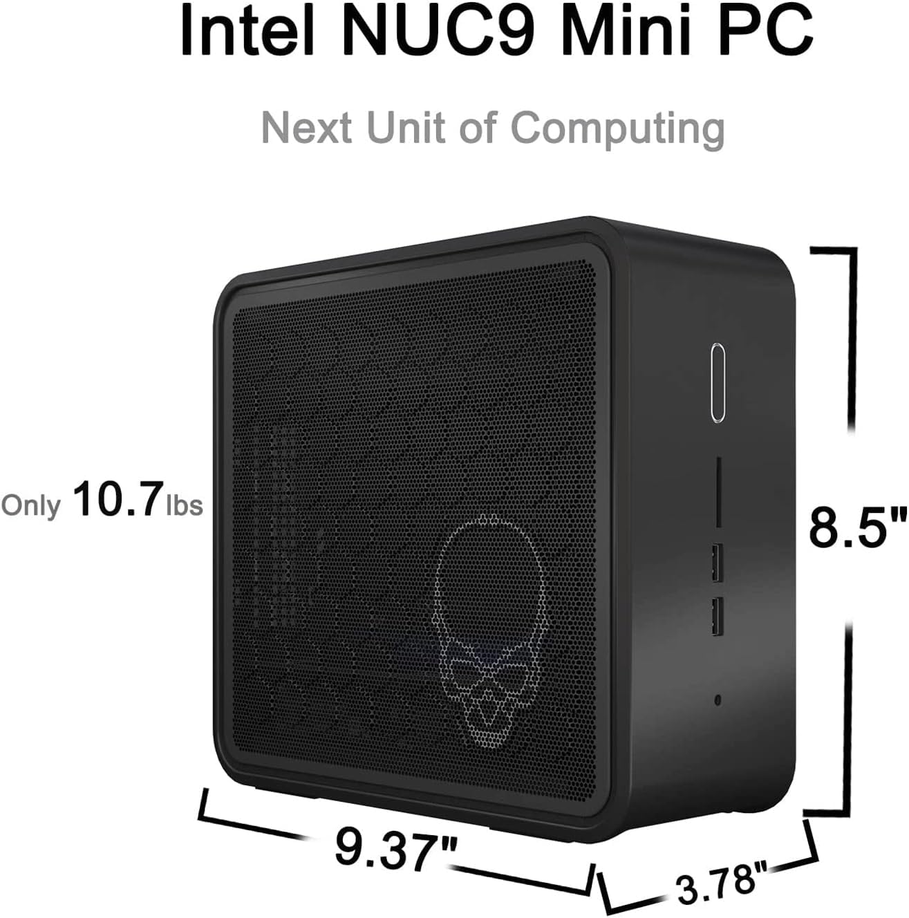 Intel NUC 9 NUC9i5QNX Mini PC de escritorio empresarial (Intel 4-Core i5-9300H, 16 GB de RAM, SSD de 1 TB, gráficos UHD) Ghost Skull Canyon Extreme