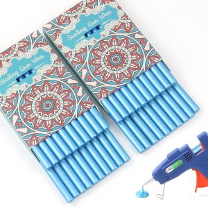 40 barras de cera azul cielo, 40 varillas de cera de sellado de pistola de pegamento de alta calidad para sello de cera, perfectas para invitaciones 40 barras de cera azul cielo, 40 varillas de cera de sellado de pistola de pegamento de alta calidad para sello de cera, perfectas para invitaciones