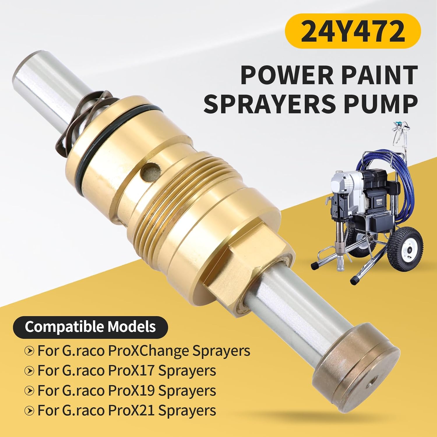 Dokili 24Y472 Power Paint Sprayers Bomba de repuesto para G.raco ProXChange ProX17 ProX19 ProX21 Bomba de pulverización eléctrica sin aire