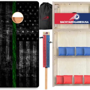 BackYardGamesUSA Juego de tablas de Cornhole Pro Fabricado en Estados Unidos Abedul báltico 34 Sin rebote Patas triples gruesas Dos soportes y BackYardGamesUSA Juego de tablas de Cornhole Pro Fabricado en Estados Unidos Abedul báltico 34 Sin rebote Patas triples gruesas Dos soportes y