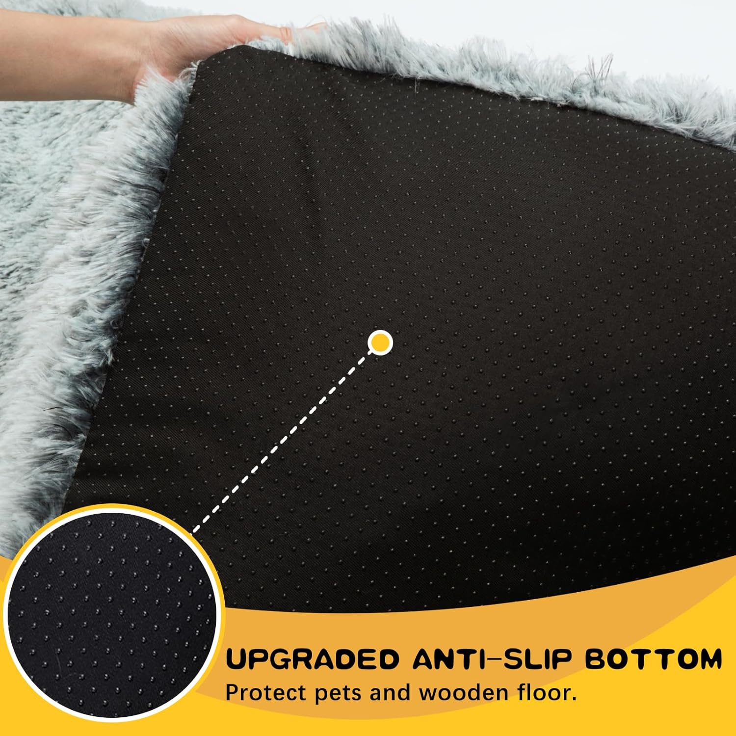 Cama para perros extra grande lavable para razas de perros XL grandes, almohadilla de felpa suave para perrera, cómoda, autocalentable,