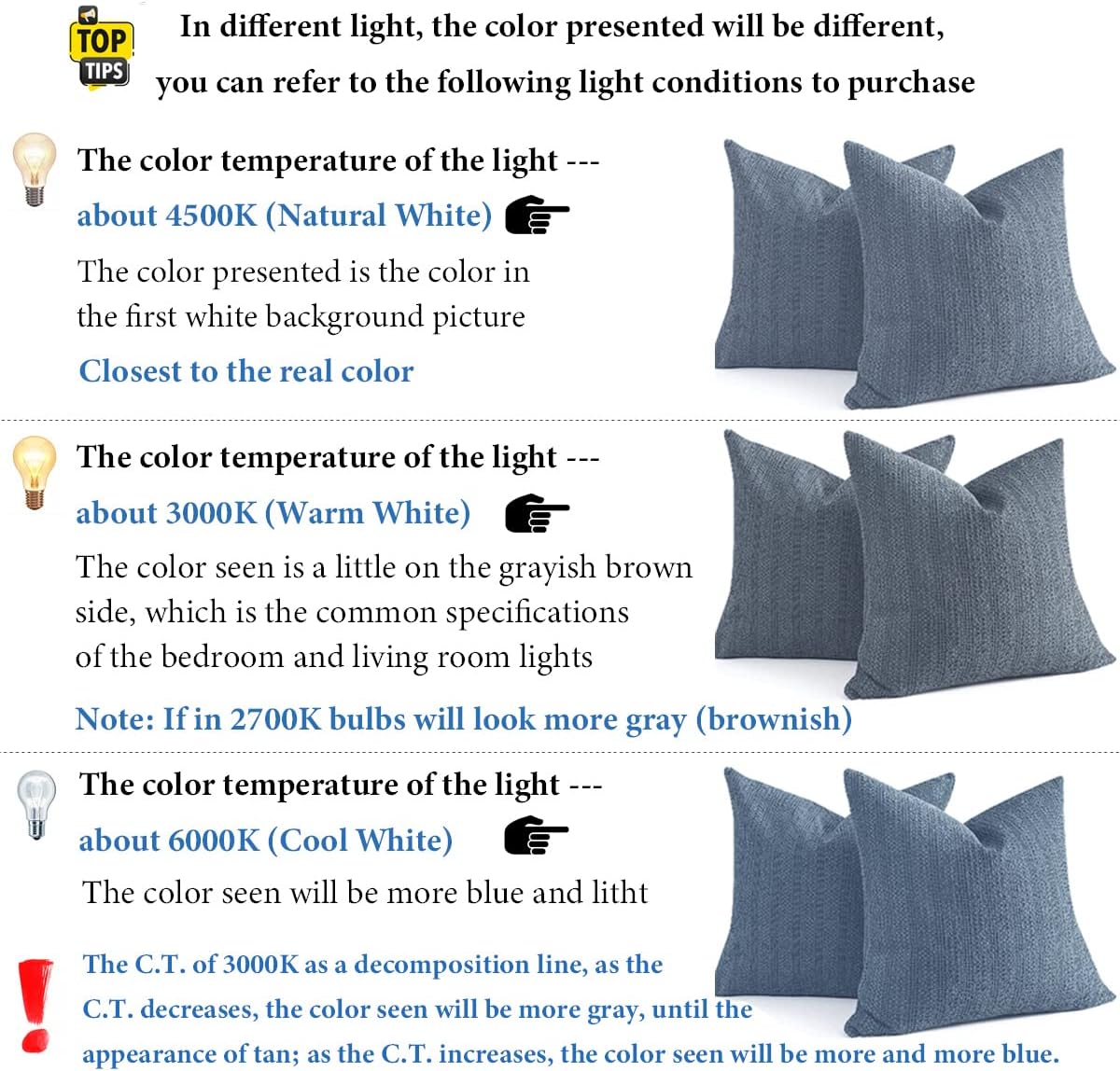 Juego de 2 fundas de almohada de 24 x 24 pulgadas, fundas de almohada europeas de algodón, fundas de almohada bohemias grandes decorativas cuadradas