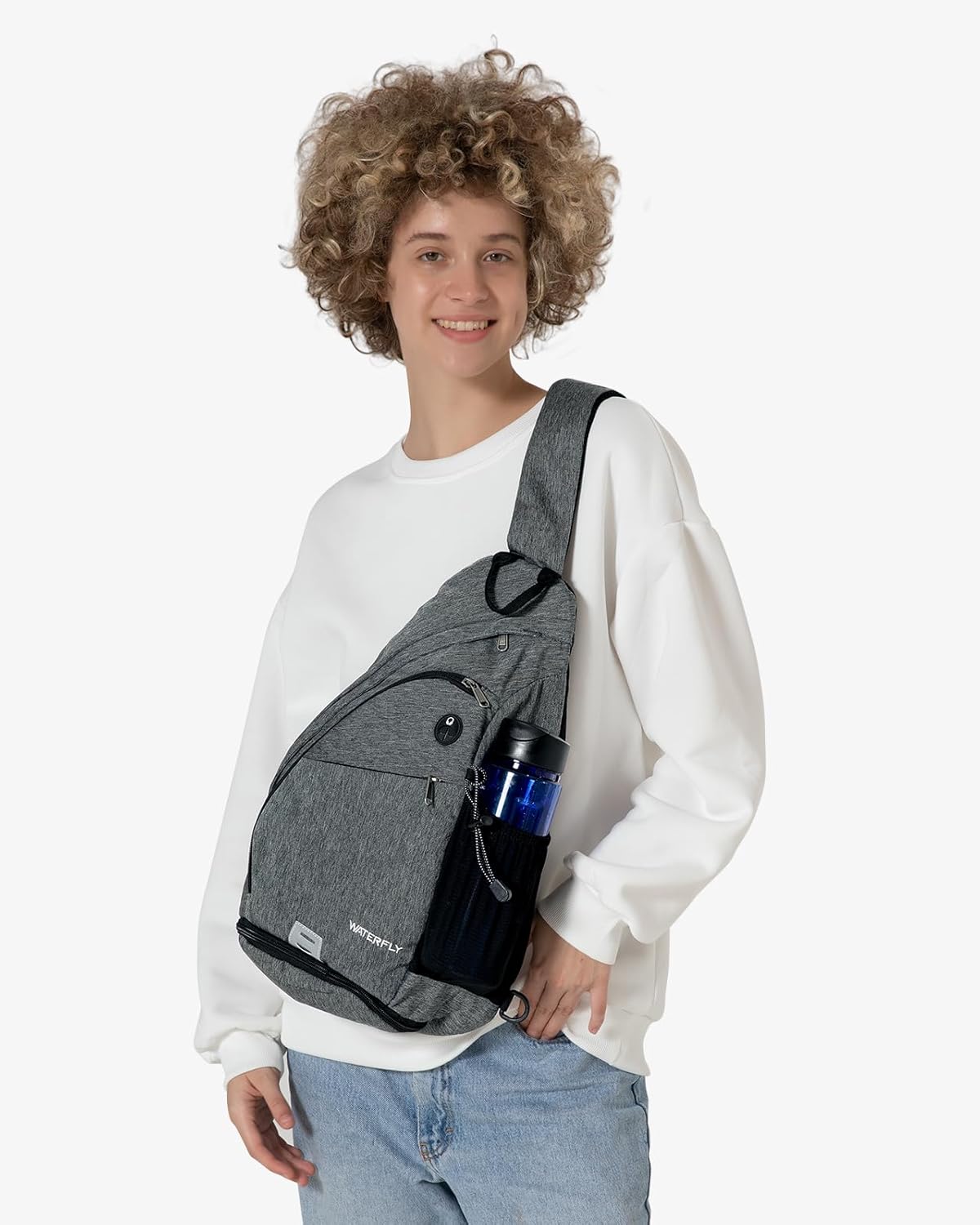 WATERFLY – Mochila casual tipo bandolera, para llevar en el pecho