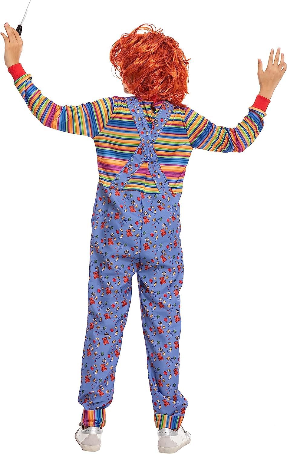 Spooktacular Creations Disfraz de Chucky de Halloween para niño, disfraz de muñeca de película de terror poseído para fiesta de disfraces para niños
