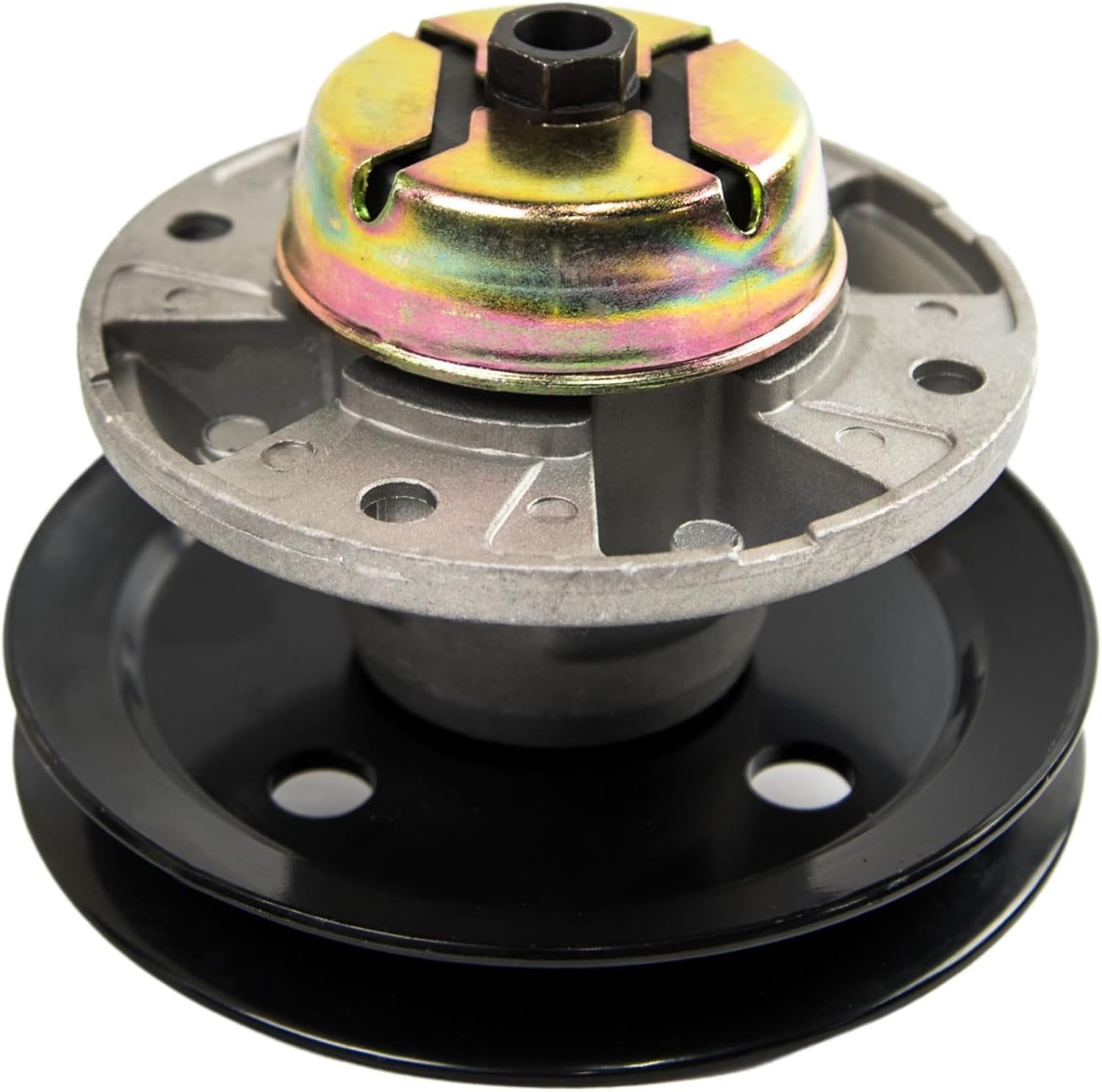 Jeremywell El conjunto del husillo reemplaza a las cubiertas John Deere AM121342, AM121229 de 48″ 54″ con polea