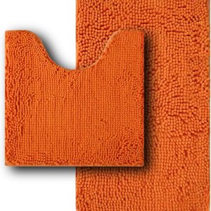 wyewye Juego de 2 alfombras de baño ultra suaves, superabsorbentes y gruesas, antideslizantes, lavables a máquina, tapetes de baño para suelo de wyewye Juego de 2 alfombras de baño ultra suaves, superabsorbentes y gruesas, antideslizantes, lavables a máquina, tapetes de baño para suelo de