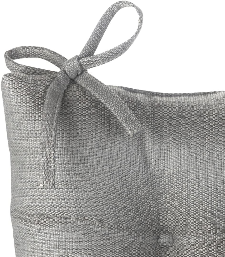 Klear Vu Omega – Juego de cojines antideslizantes para silla mecedora con acolchado grueso y diseño copetudo, incluye almohadilla de asiento y