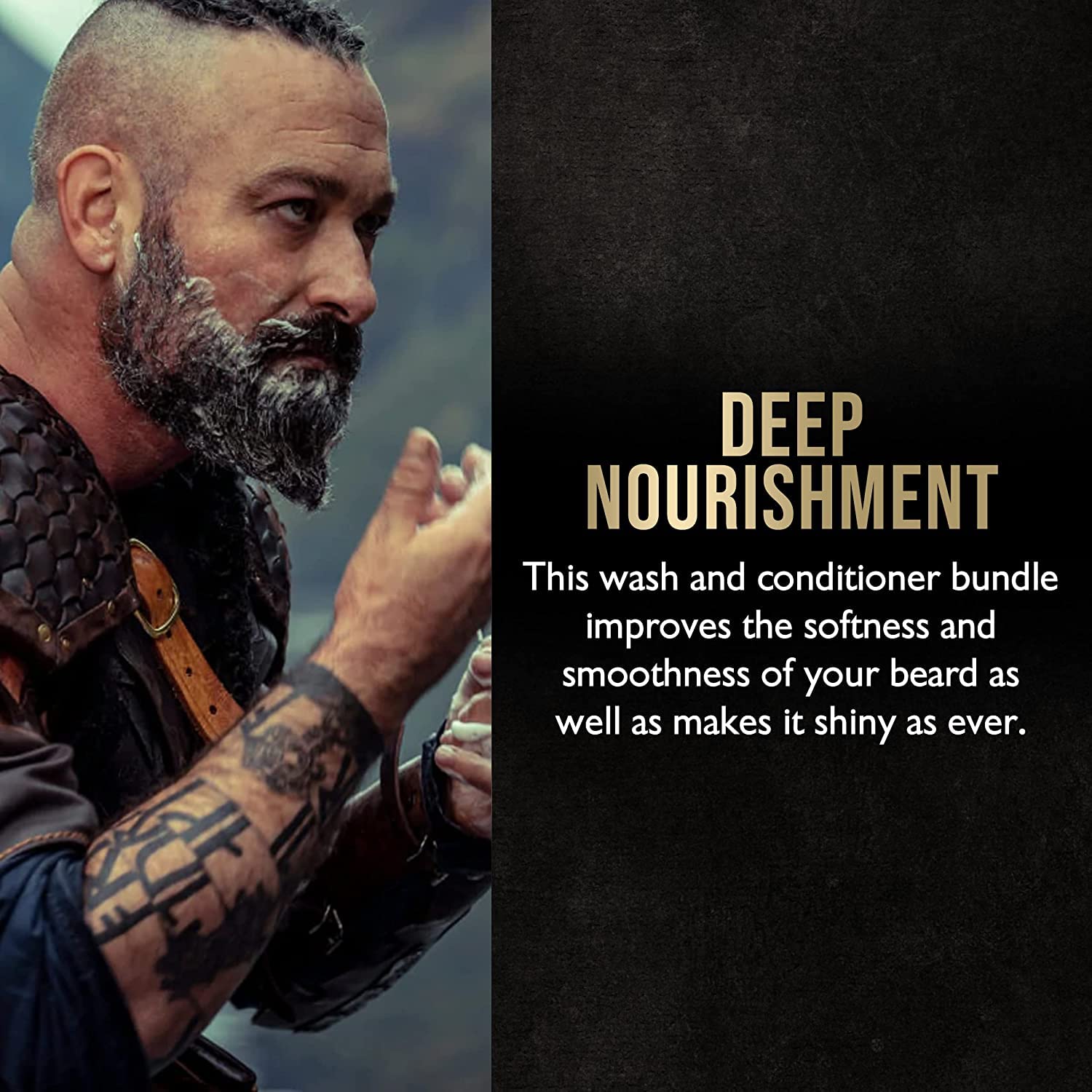 The Beard Struggle – Acondicionador de barba Marksman – Colección Silver, Alfheim’s Forests – Nutrie, suaviza y fortalece la barba – Acondicionador