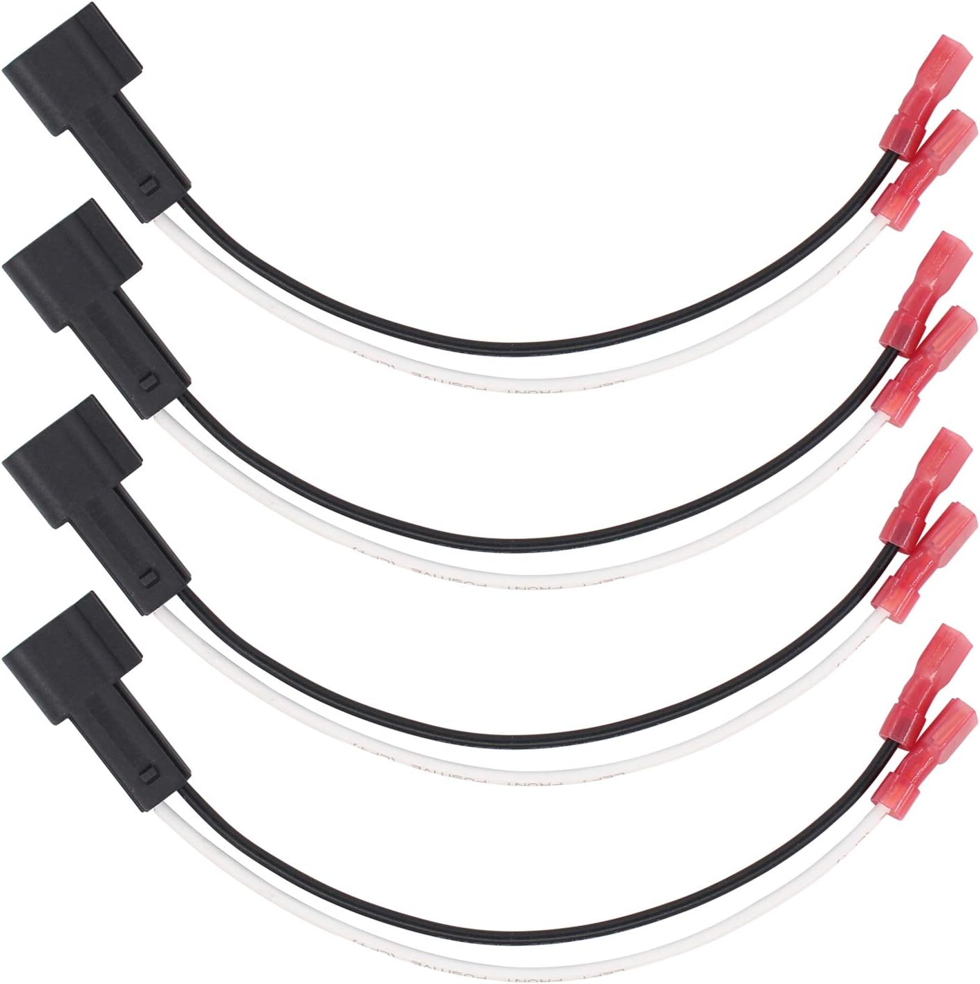 XtremeAmazing Cable de cableado de cable de arnés de altavoces de radio de coche de 4 piezas con conector adaptador
