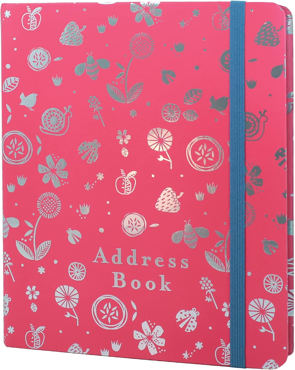 Boxclever Press – Libreta de direcciones con pestañas alfabéticas Libretas de direcciones grandes para mujeres con 432 espacios. Libreta de