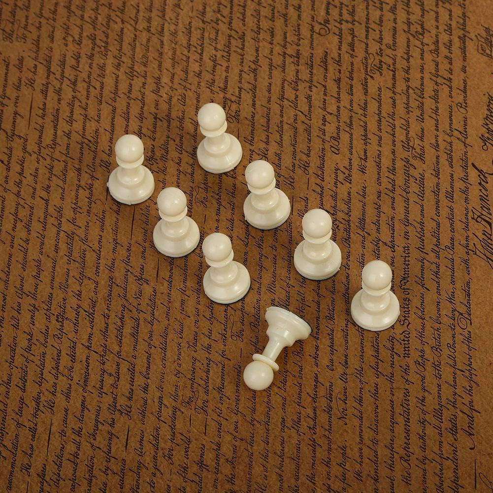 Juego de piezas de ajedrez portátil de plástico juego de ajedrez internacional juego completo de ajedrez negro y blanco para adultos y niños
