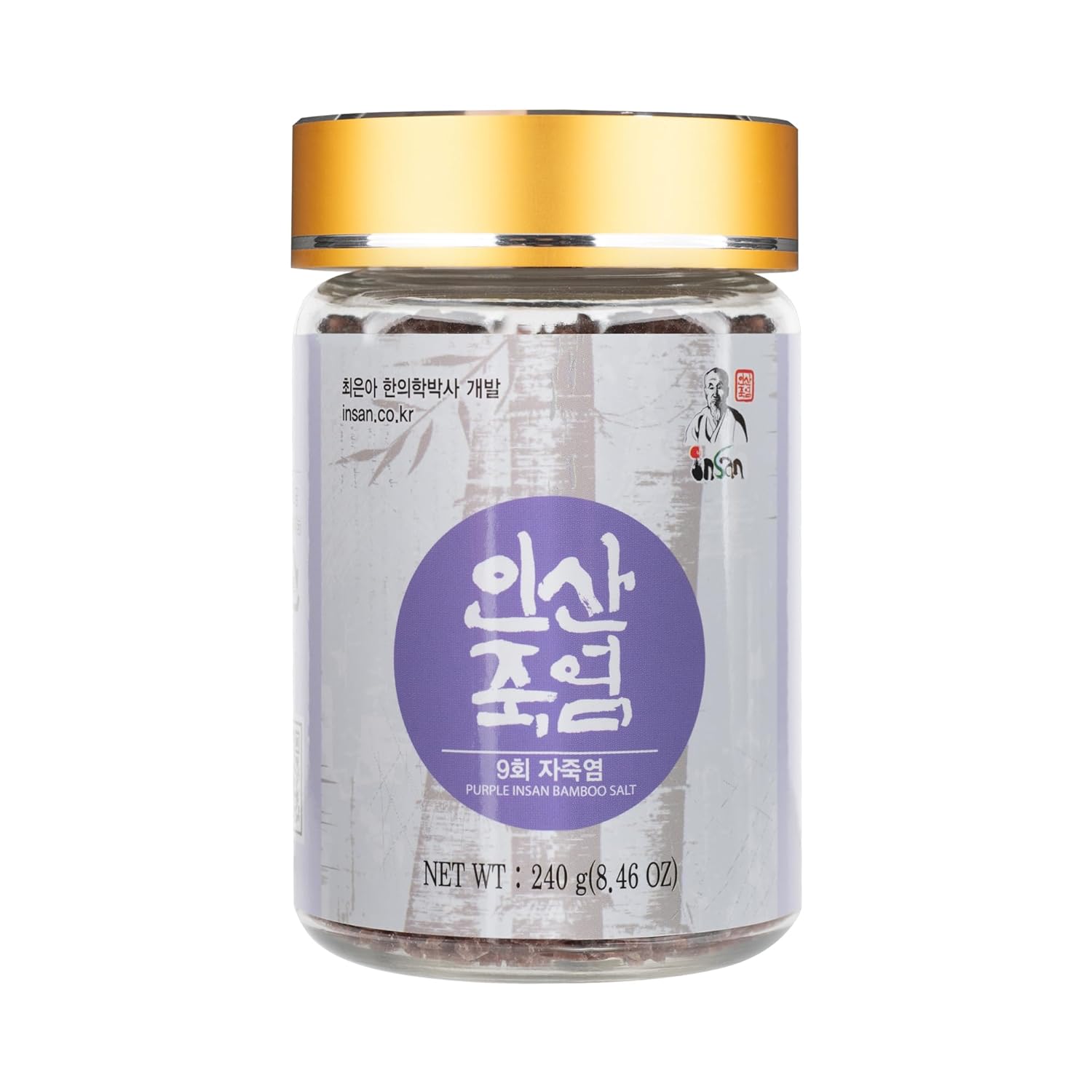 INSAN Bamboo Salt Ultimate Purple 9x Cristal tostado – 8.47 oz