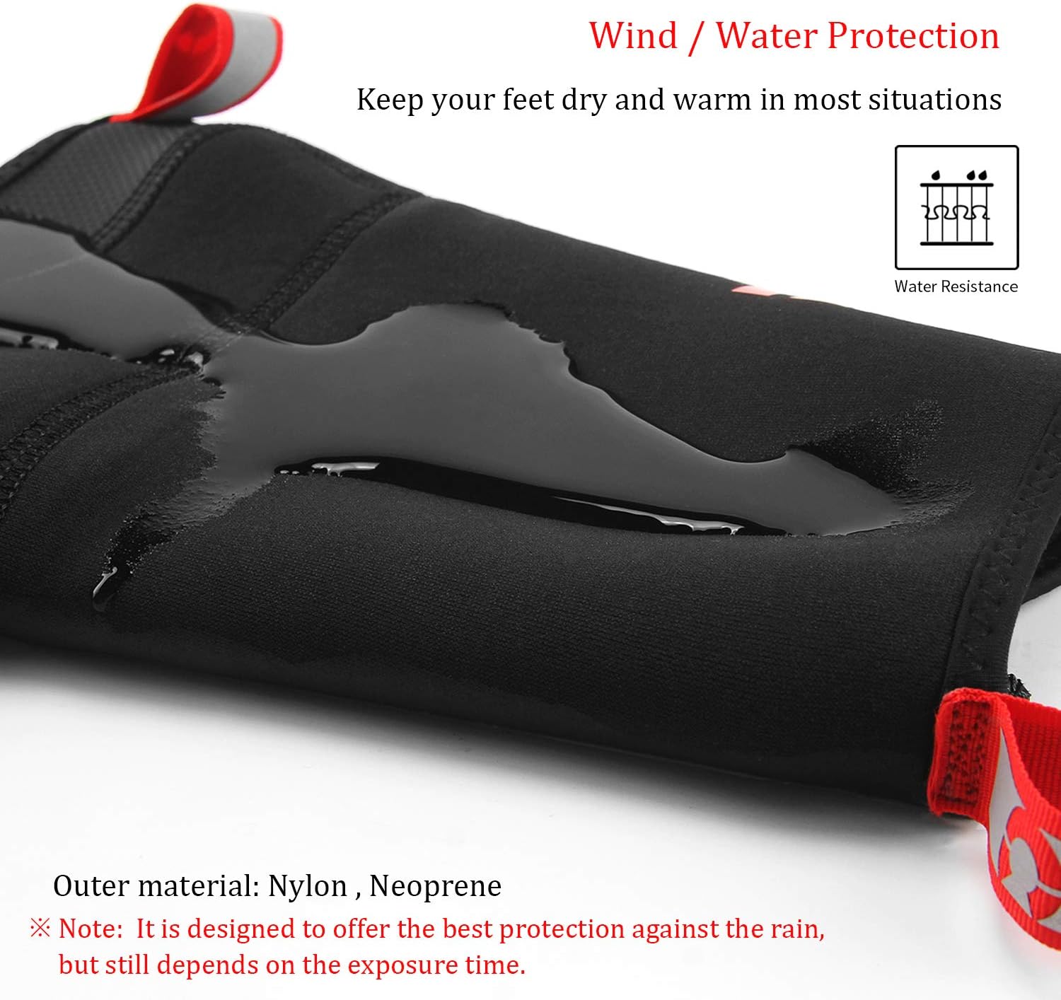 CXWXC Fundas de neopreno impermeables para zapatos de ciclismo, para invierno, térmicos, cálidos, para hombres y mujeres, botas de bicicleta de