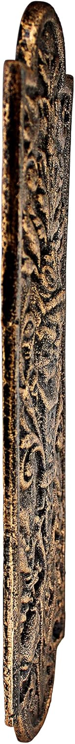 Design Toscano Greenman – Placa de hierro para puerta, color bronce