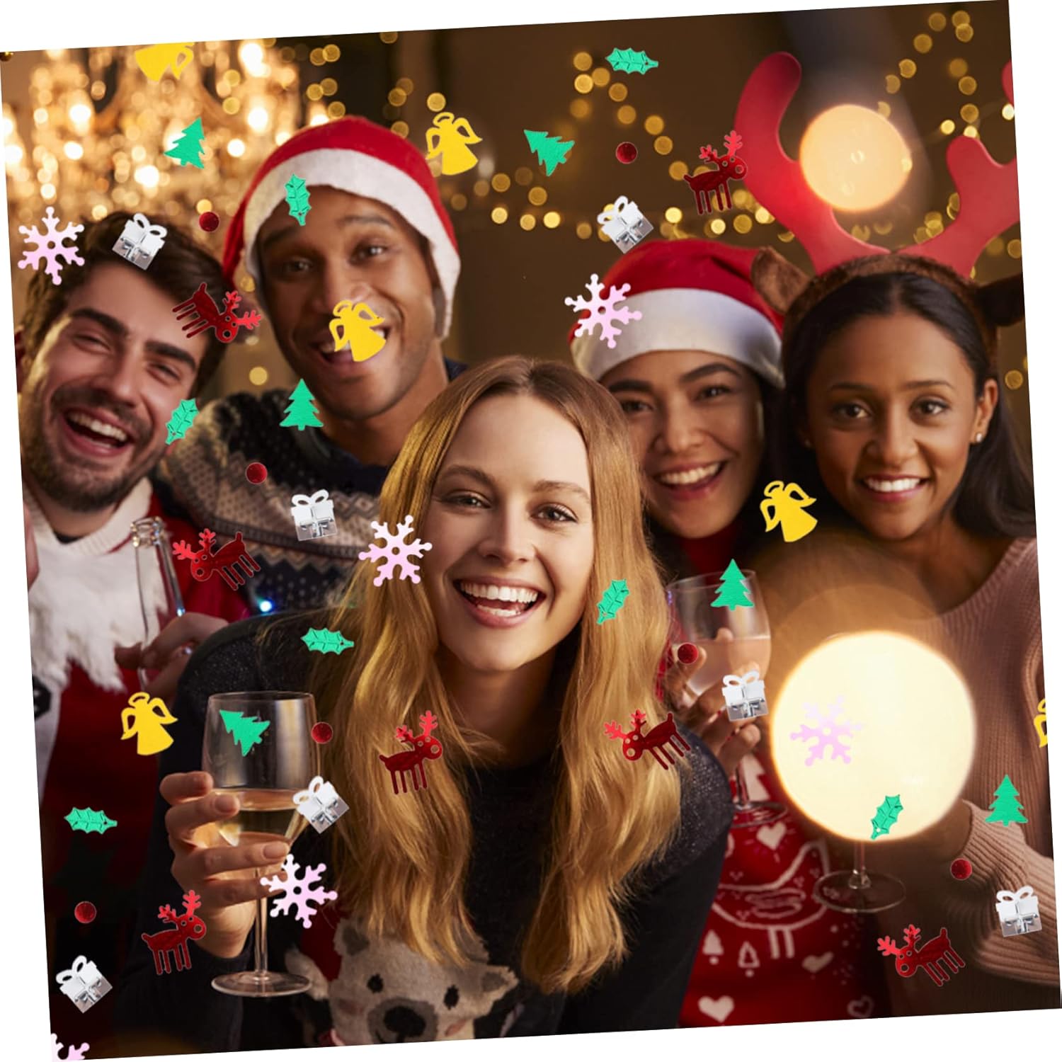 Confeti de Navidad, decoración de Navidad, confeti de Navidad, confeti de Navidad, confeti de Navidad, confeti de Navidad, confeti de Navidad,